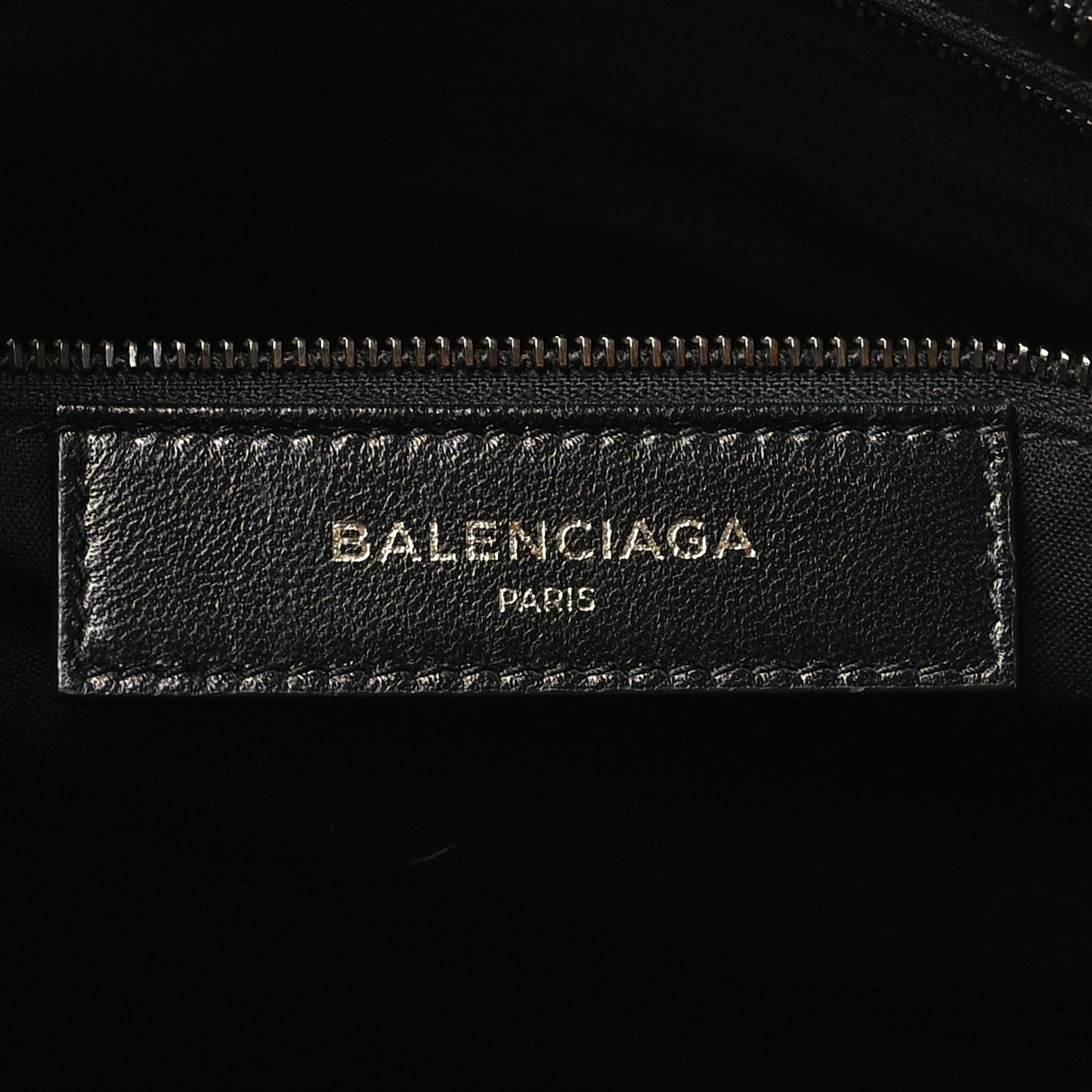 Calfskin Crocodile Embossed Classic Hardware City Black