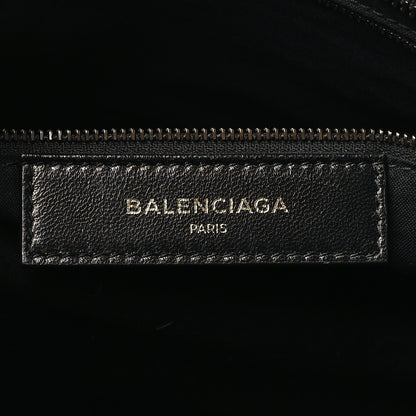 Balenciaga Calfskin Crocodile Embossed Classic Hardware City Black 7 of 13