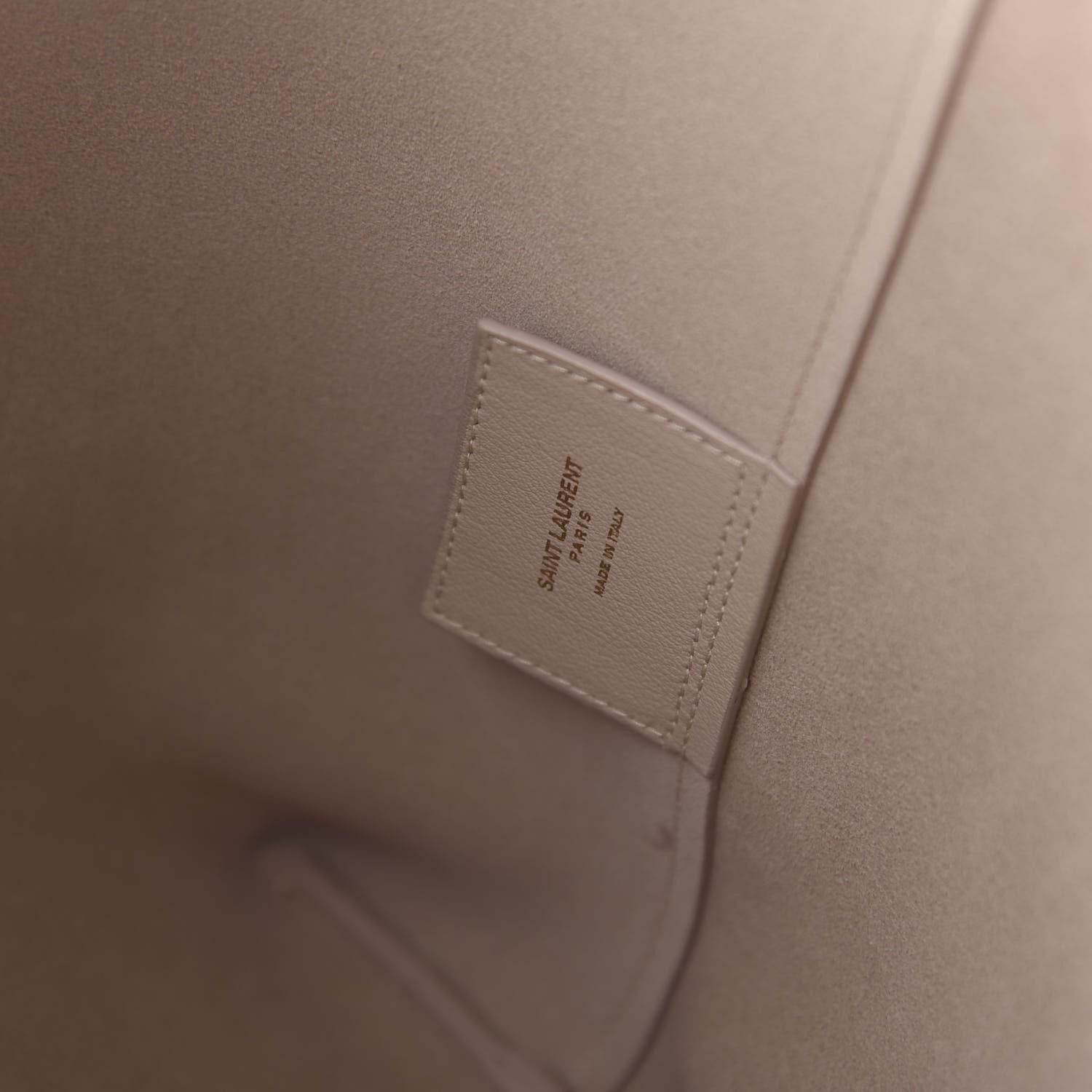 Saint Laurent Calfskin Large Shopping Tote Natural 8 of 9