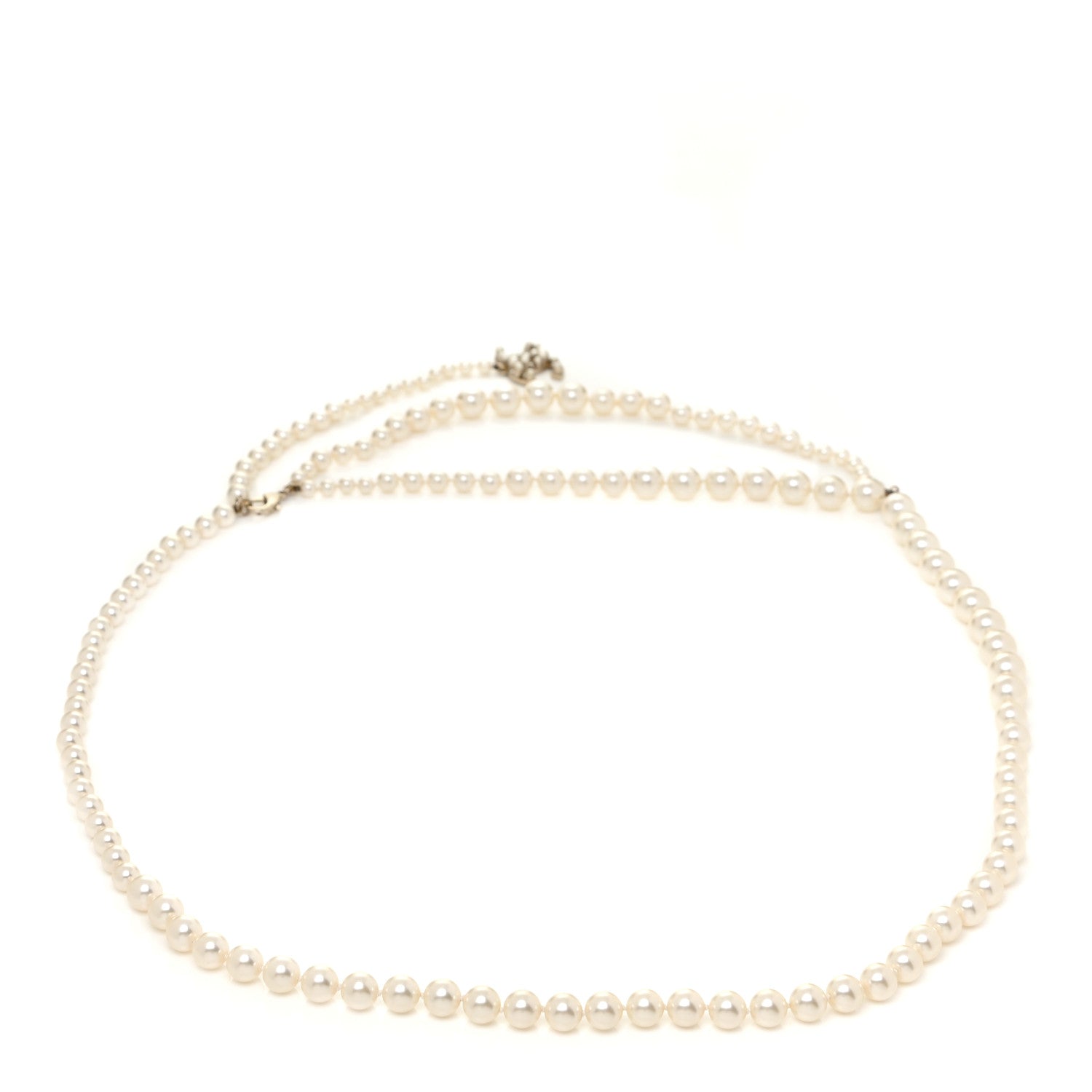 Chanel Pearl CC Double Strand Belt Gold 2 of 4