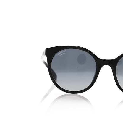 Chanel Acetate Metal Polarized Pantos Sunglasses 5440-A Black 7 of 8