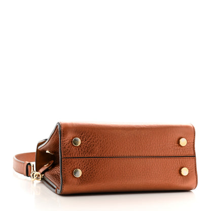 Christian Dior Metallic Grained Calfskin Mini Diorever Flap Orange 4 of 11