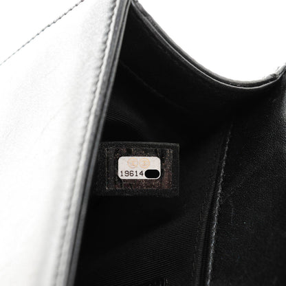 Chanel Lambskin Quilted Small Boy Flap Pearly Black 7 of 7
