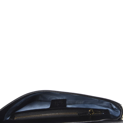 Gucci Calfskin Diagonal GG Medium Thiara Double Envelope Shoulder Bag Black White 5 of 12