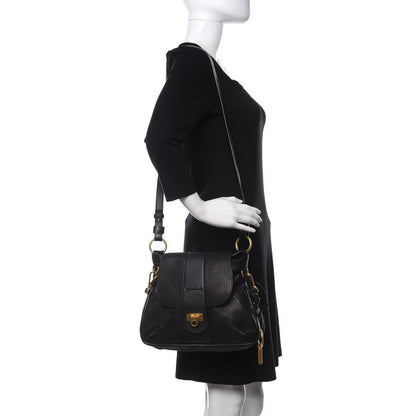 Chloe Grained Lambskin Calfskin Small Lexa Shoulder Bag Black 2 of 9