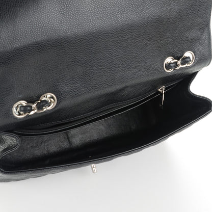 Chanel Caviar Quilted Jumbo Single Flap Black 5 of 7