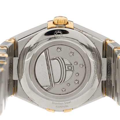 Omega Stainless Steel 18K Yellow Gold 28mm Constellation Quartz Watch Silver 131.20.28.60.02.002 4 of 5