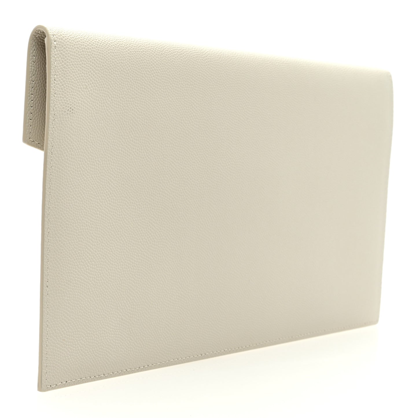 SAINT LAURENT Grain De Poudre Uptown Pouch Crema Soft
