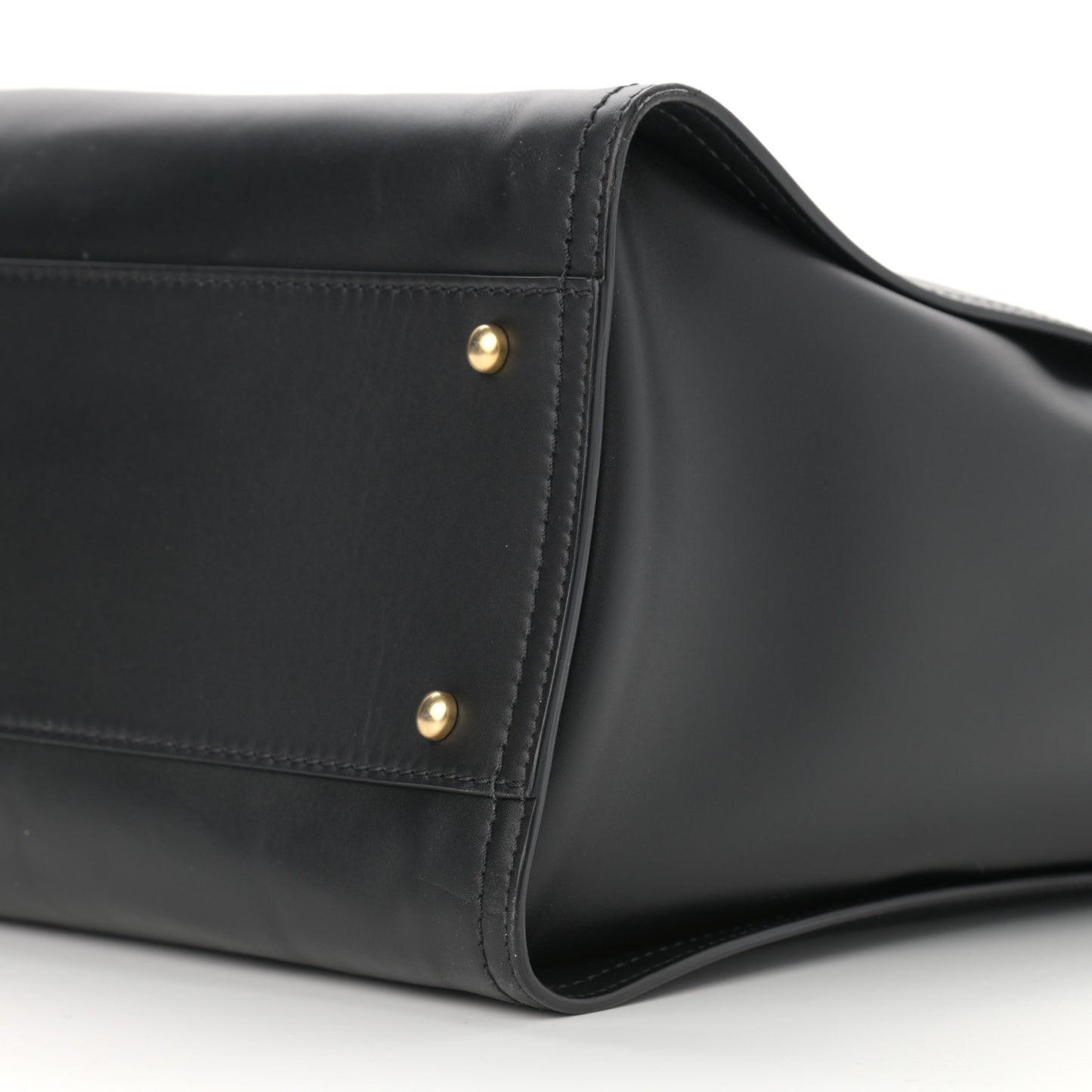 Calfskin Medium Deauville Tote Black