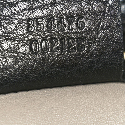 Gucci Pebbled Calfskin Lady Tassel Top Handle Bag Black 7 of 10