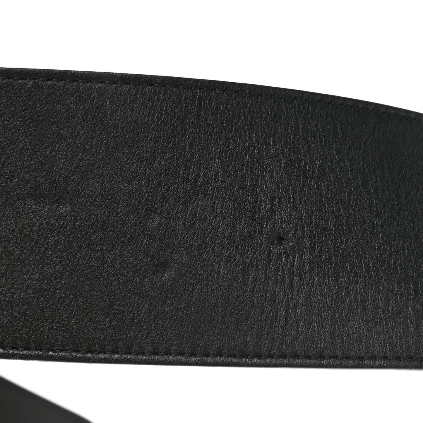 Moon Calfskin Pearl Double G 70mm Belt 100 40 Black Cream