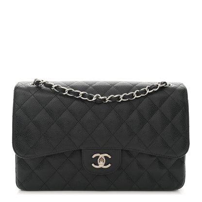 Chanel Caviar Quilted Jumbo Double Flap Black 1 of 10