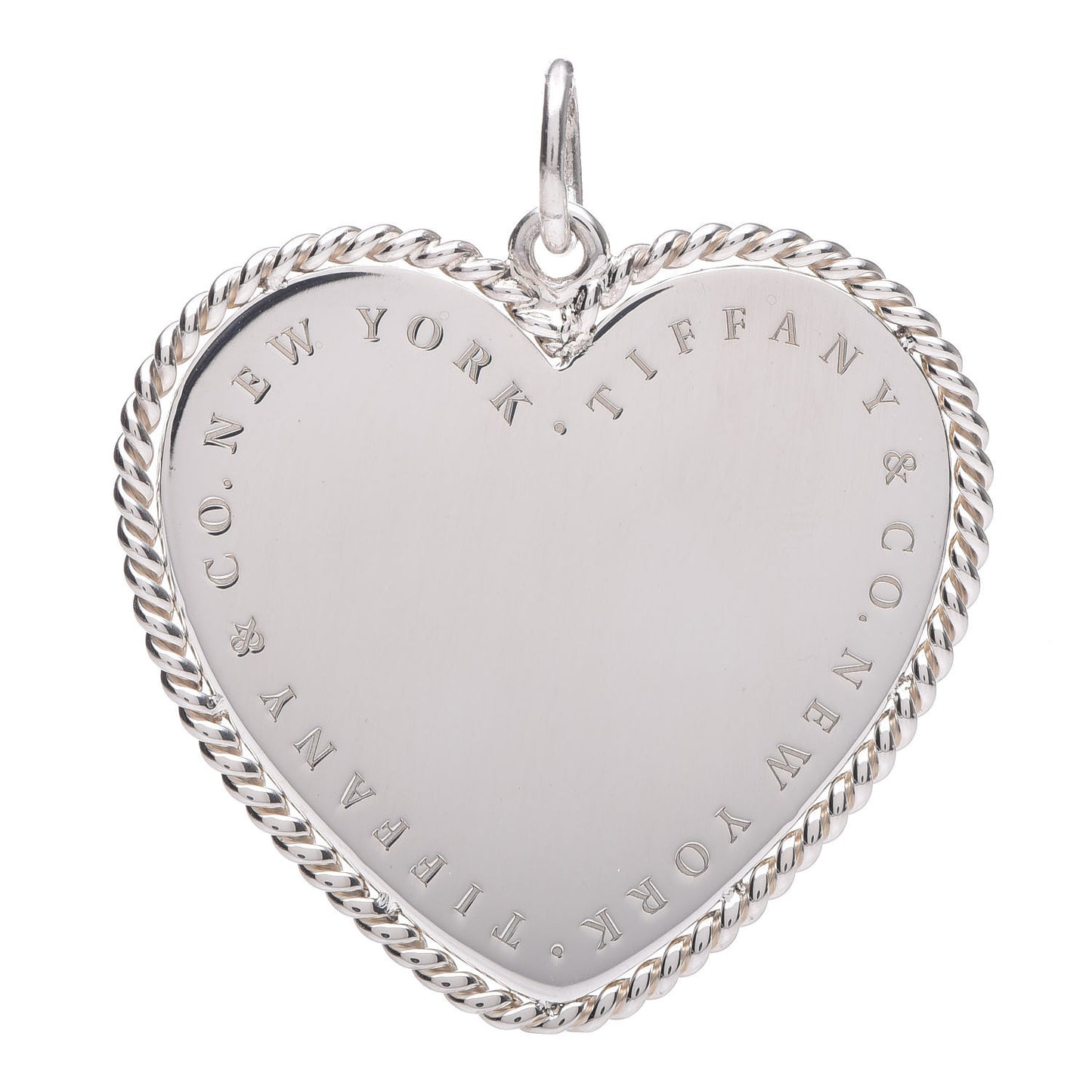 Sterling Silver Medium Twist Heart Charm