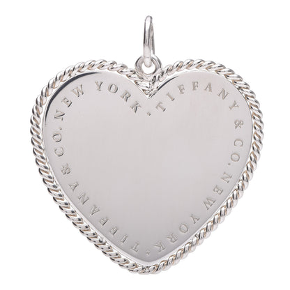Tiffany Sterling Silver Medium Twist Heart Charm 1 of 4