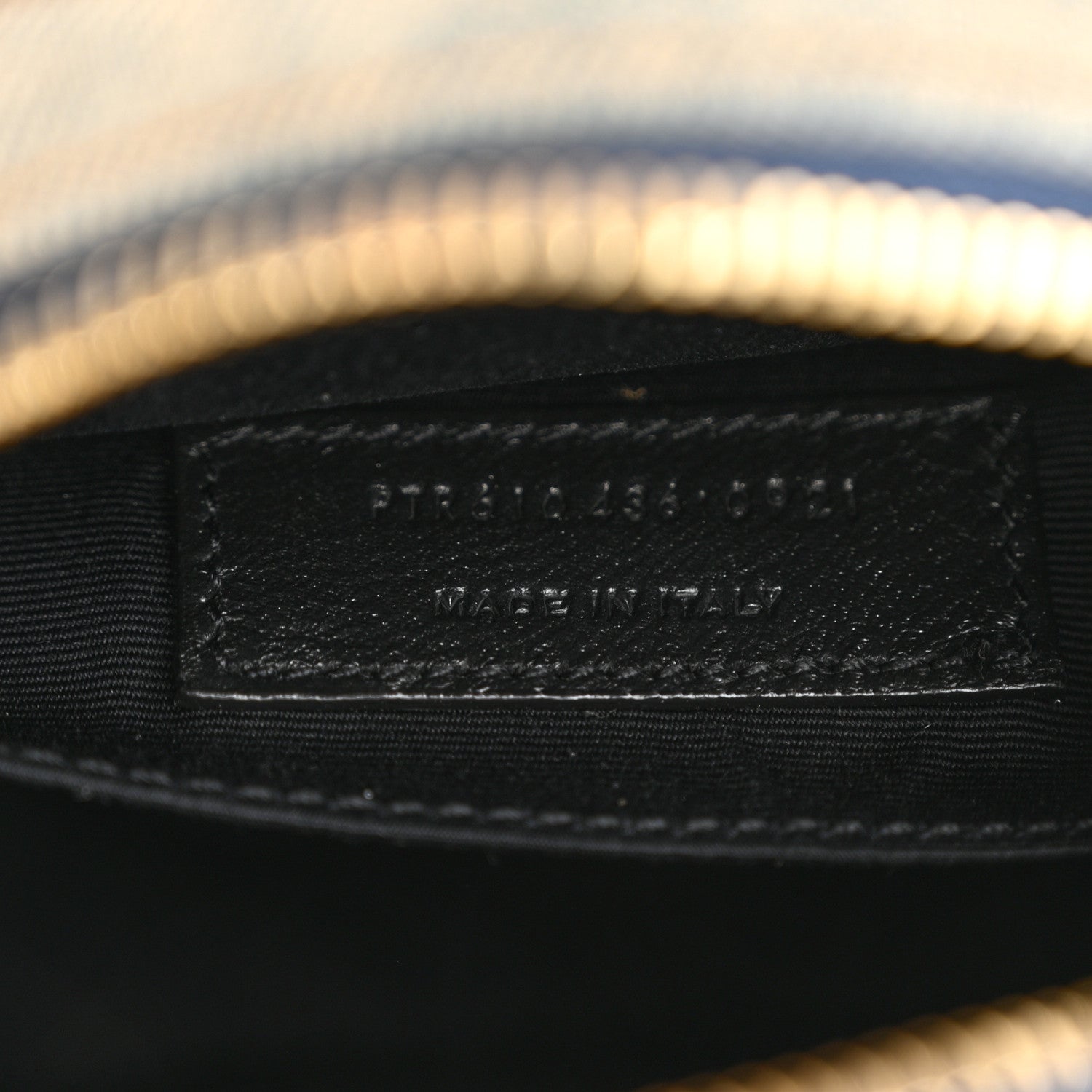 Saint Laurent Denim Quilted Monogram Round Crossbody Bag Rodeo Blue 7 of 12