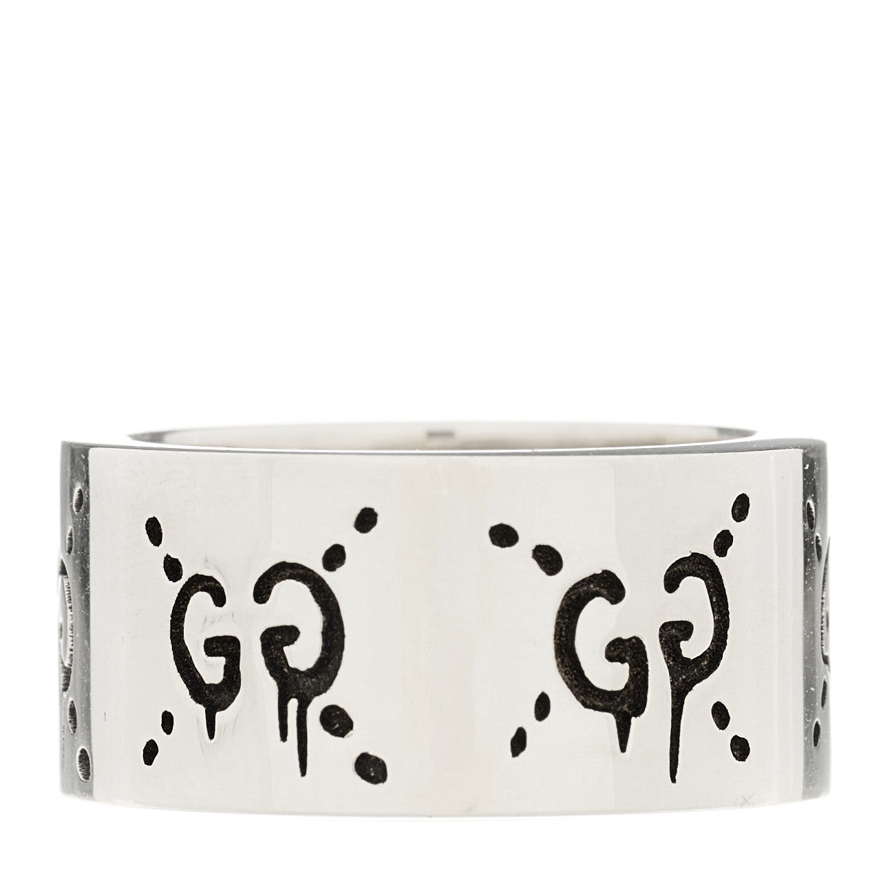 Sterling Silver GucciGhost Hamlet Skull Ring 48 4.5