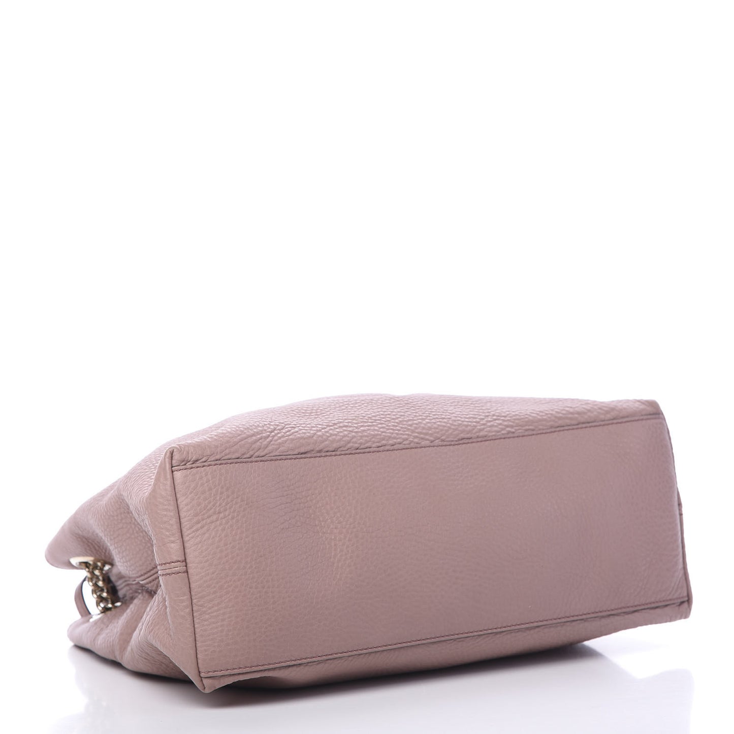 Pebbled Calfskin Medium Soho Chain Shoulder Bag Dark Cipria