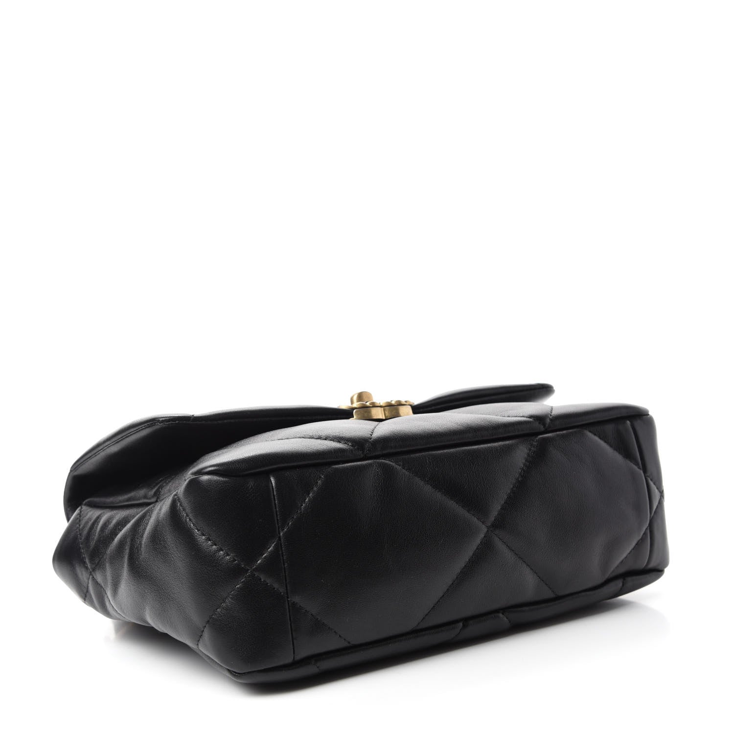 Chanel Lambskin Quilted Medium 19 Flap Black 4 of 11