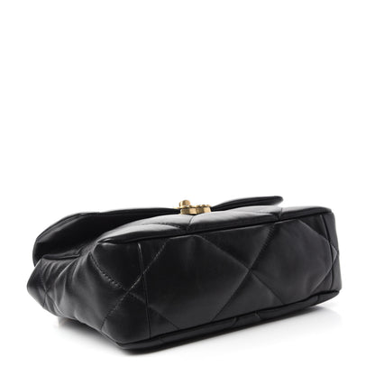 Chanel Lambskin Quilted Medium 19 Flap Black 4 of 11