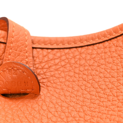 Hermes Taurillon Clemence Evelyne TPM Orange 7 of 10