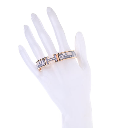 Hermes Enamel Narrow Grand Apparat Remix Multico Clic Clac H Bracelet PM Lilas 2 of 6