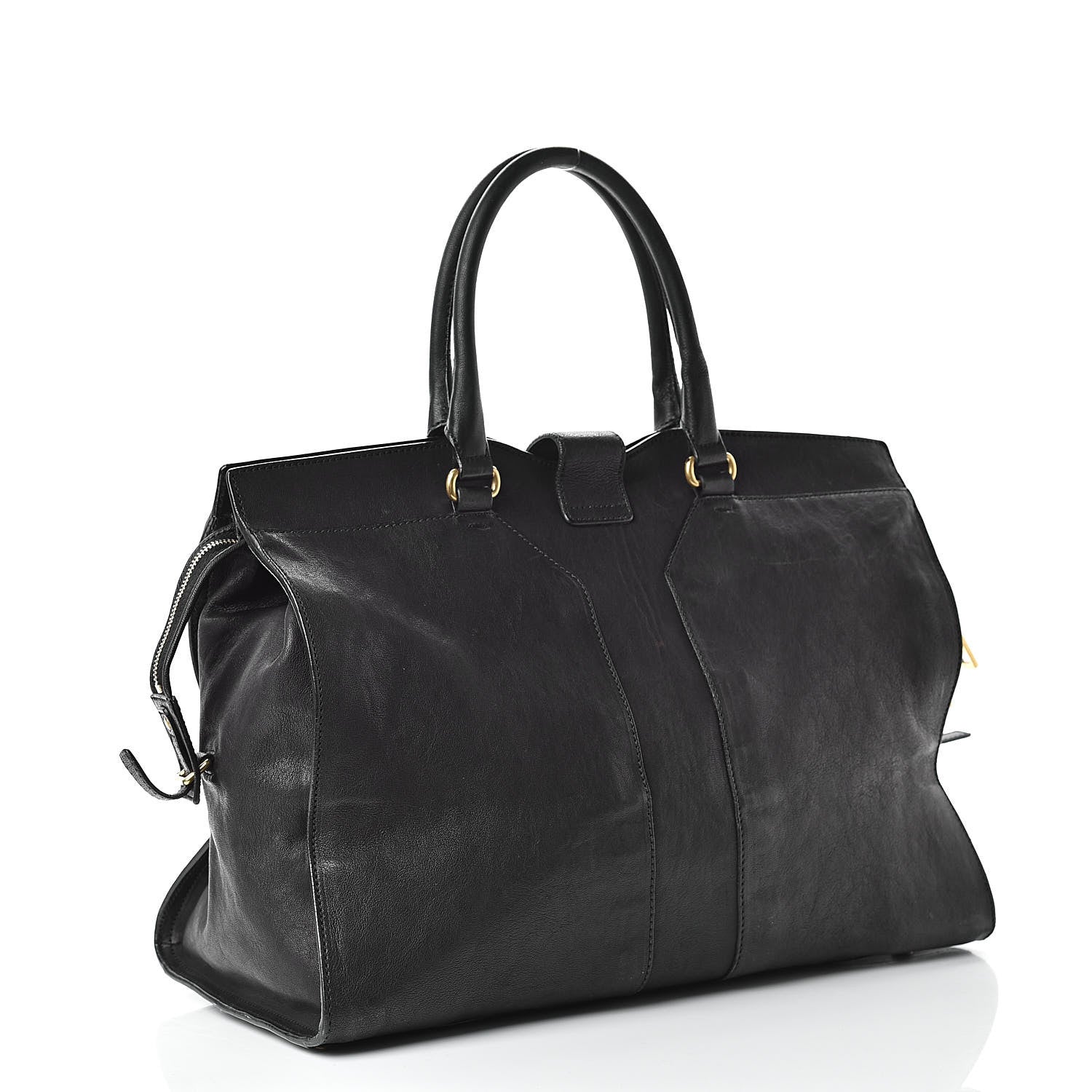 Saint Laurent Sheepskin Large Cabas ChYc Black 3 of 21