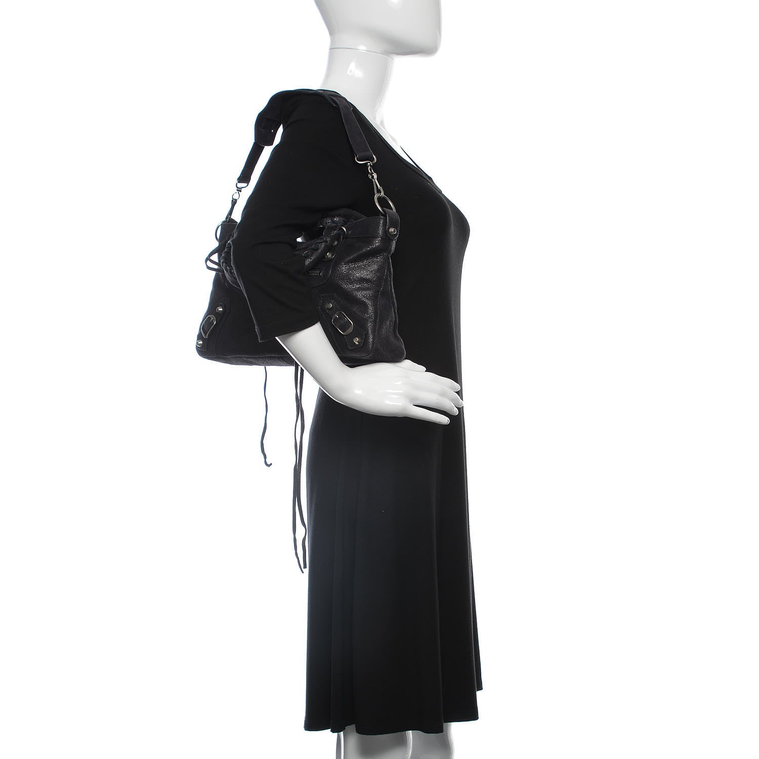 Balenciaga Craquele Calfskin First Bleu Obscur 2 of 15