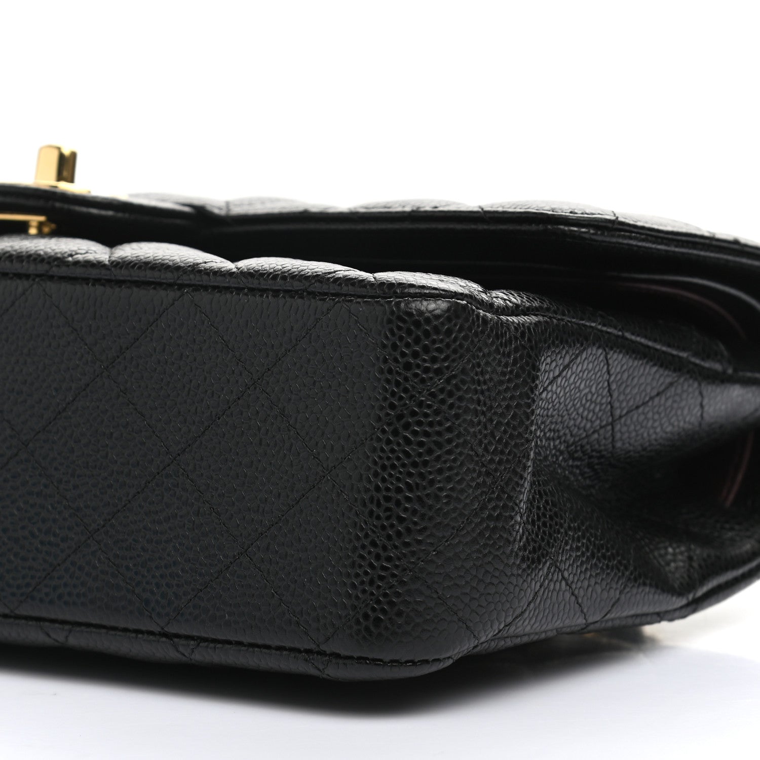 Chanel Caviar Quilted Medium Double Flap Black 10 of 12