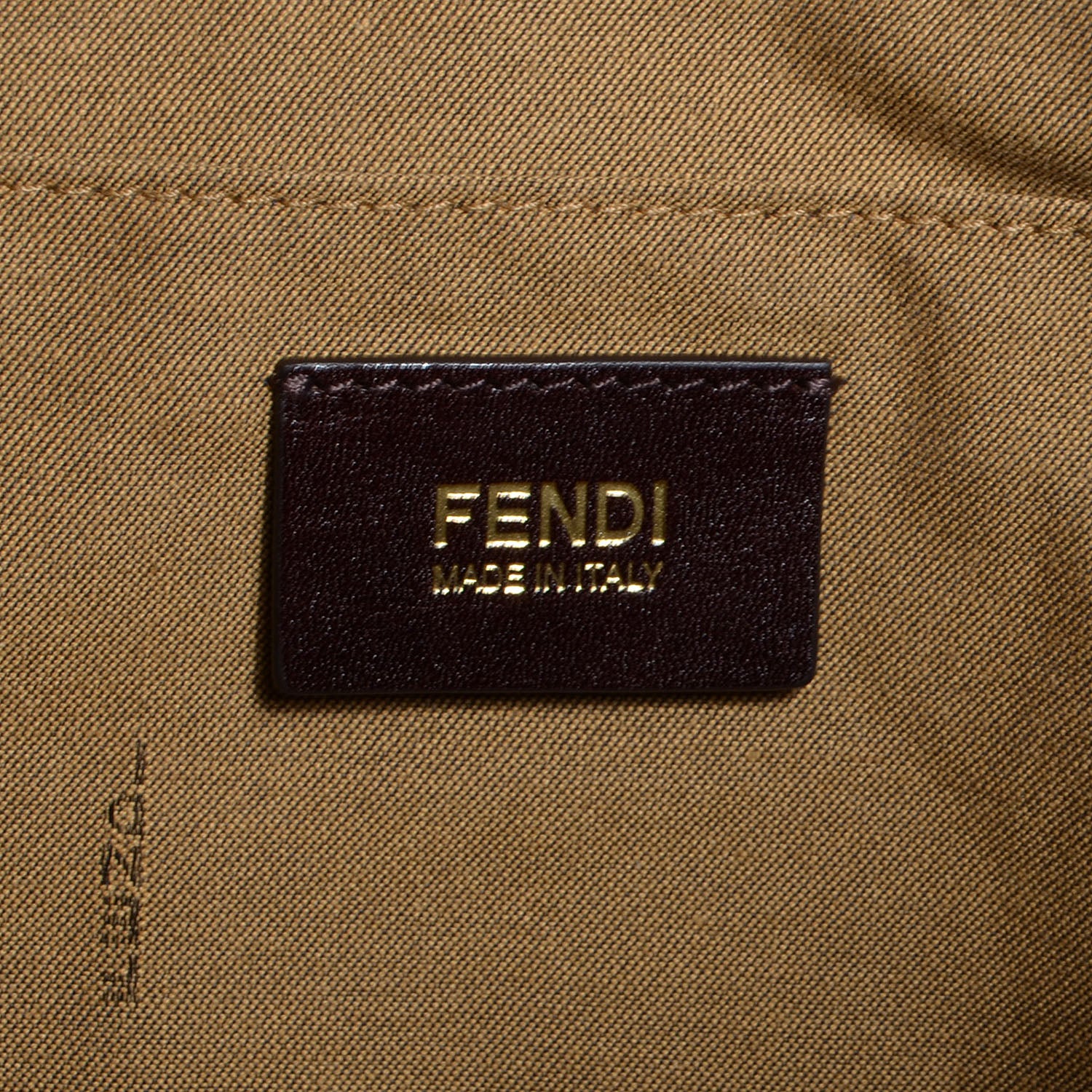 Fendi Zucca Small Chef Shopping Tote Tobacco Moro 6 of 10