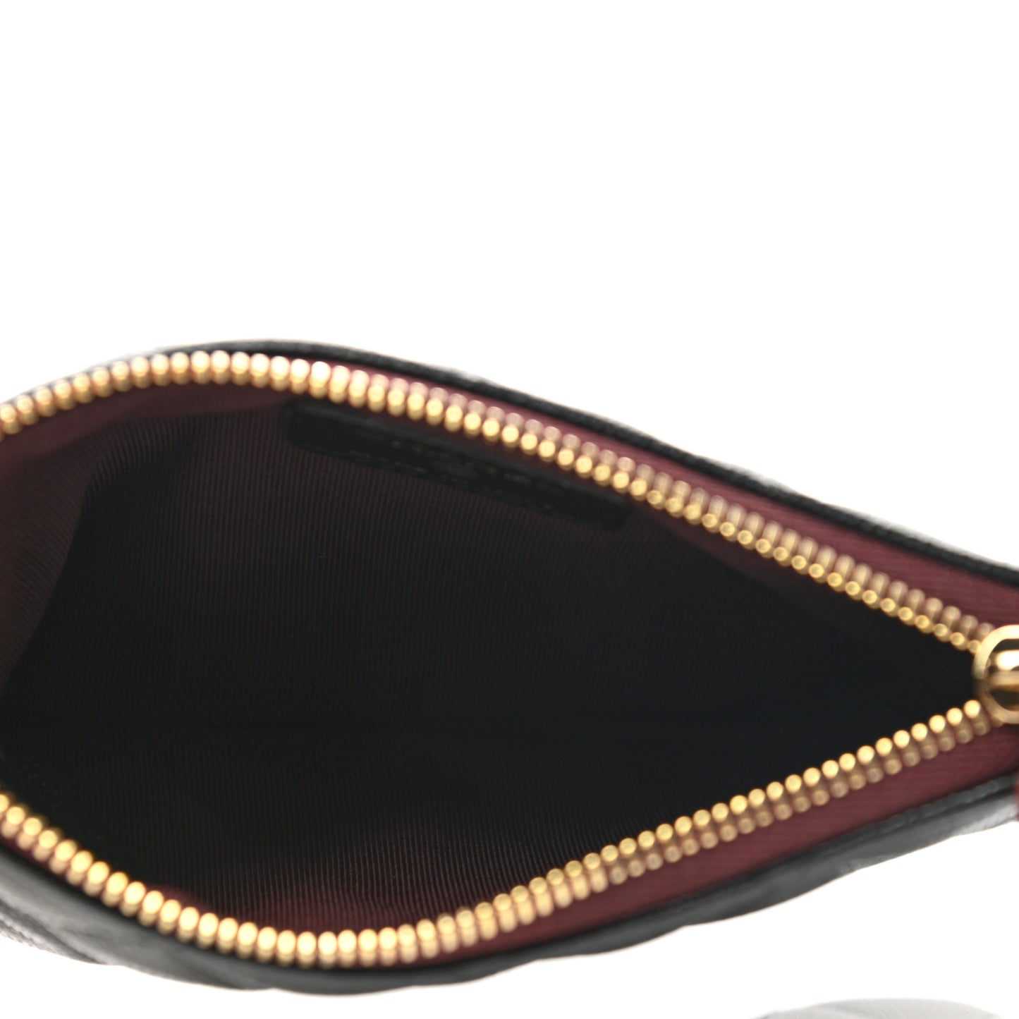 Caviar Quilted Small Cosmetic Case Black