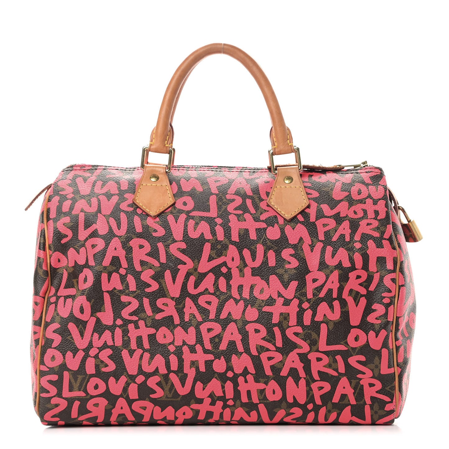 Monogram Graffiti Speedy 30 Fuchsia