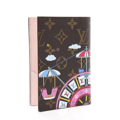 Louis Vuitton Monogram 2020 Christmas Animation Big Wheel Passport Cover Rose Ballerine 2 of 5