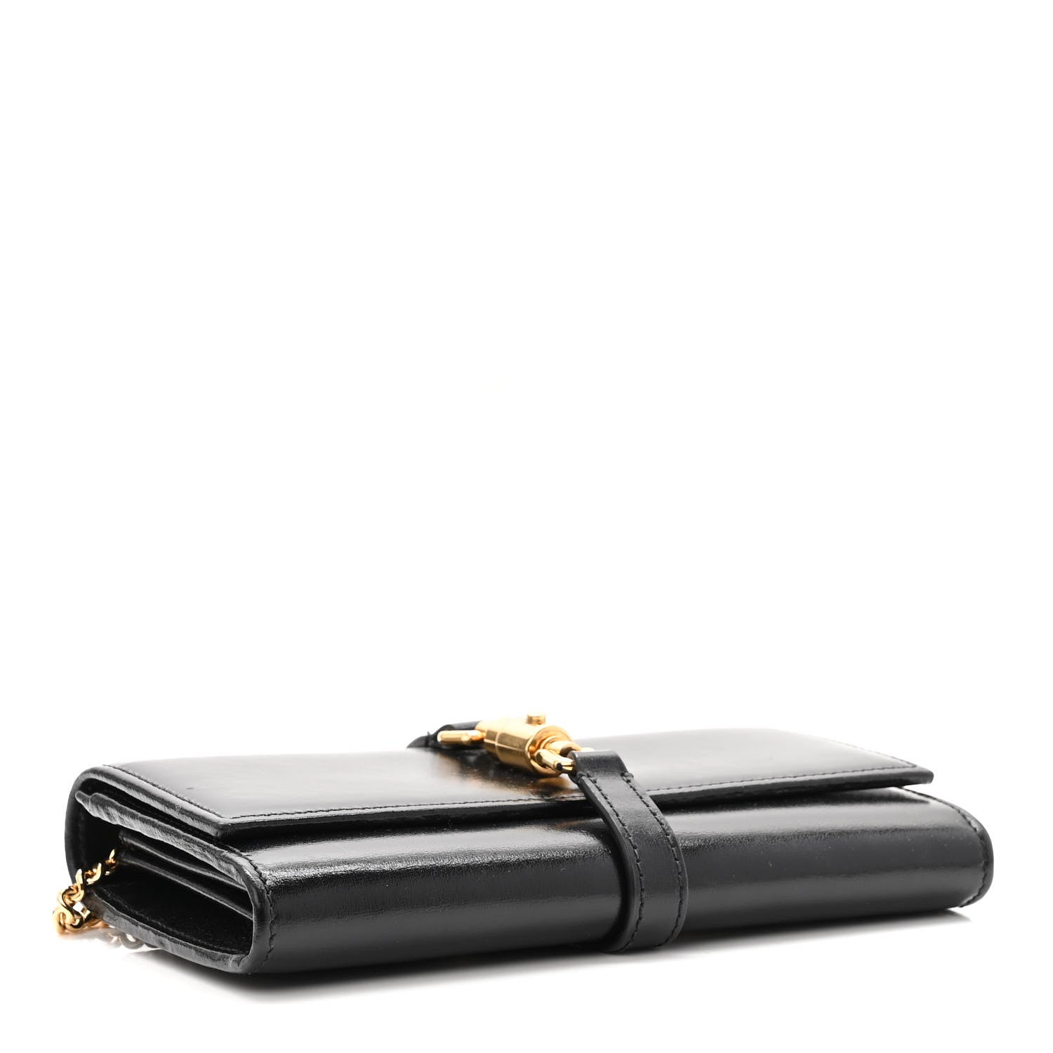 Gucci Calfskin Jackie 1961 Chain Wallet Black 4 of 9