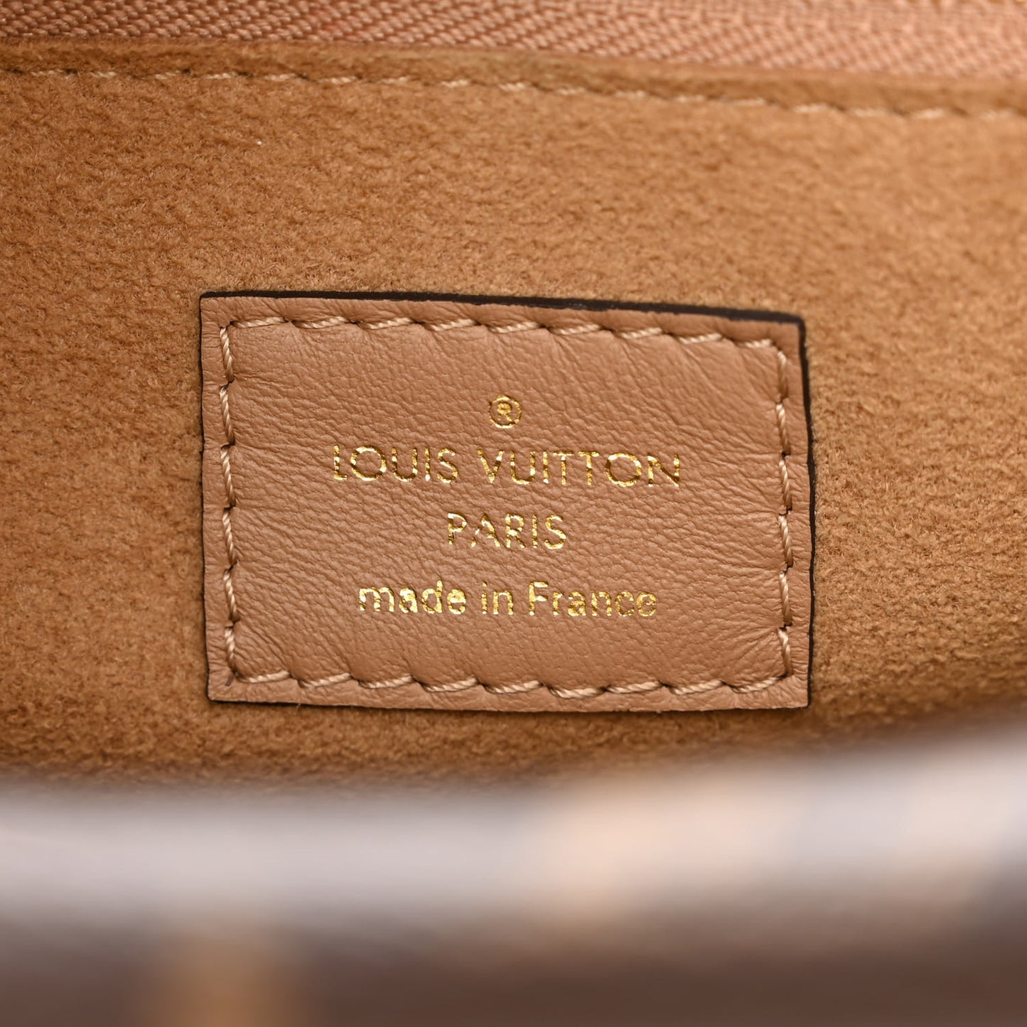 Grained Calfskin Monogram Double V Sesame