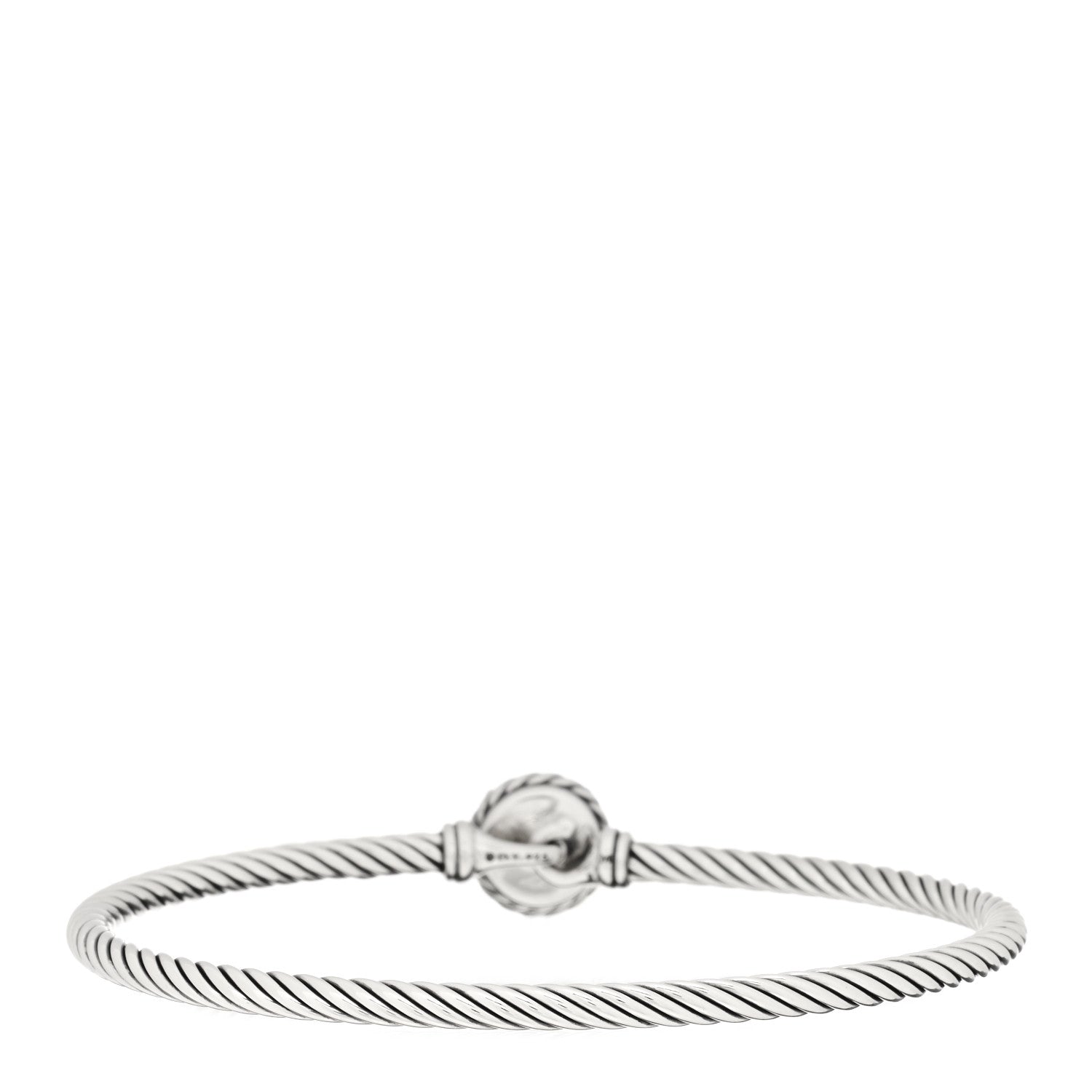 David Yurman Sterling Silver Turquoise 3mm Chatelaine Bracelet 2 of 3