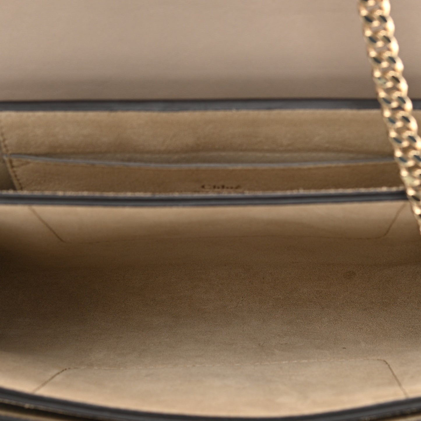 Suede Calfskin Small Faye Shoulder Bag Motty Grey
