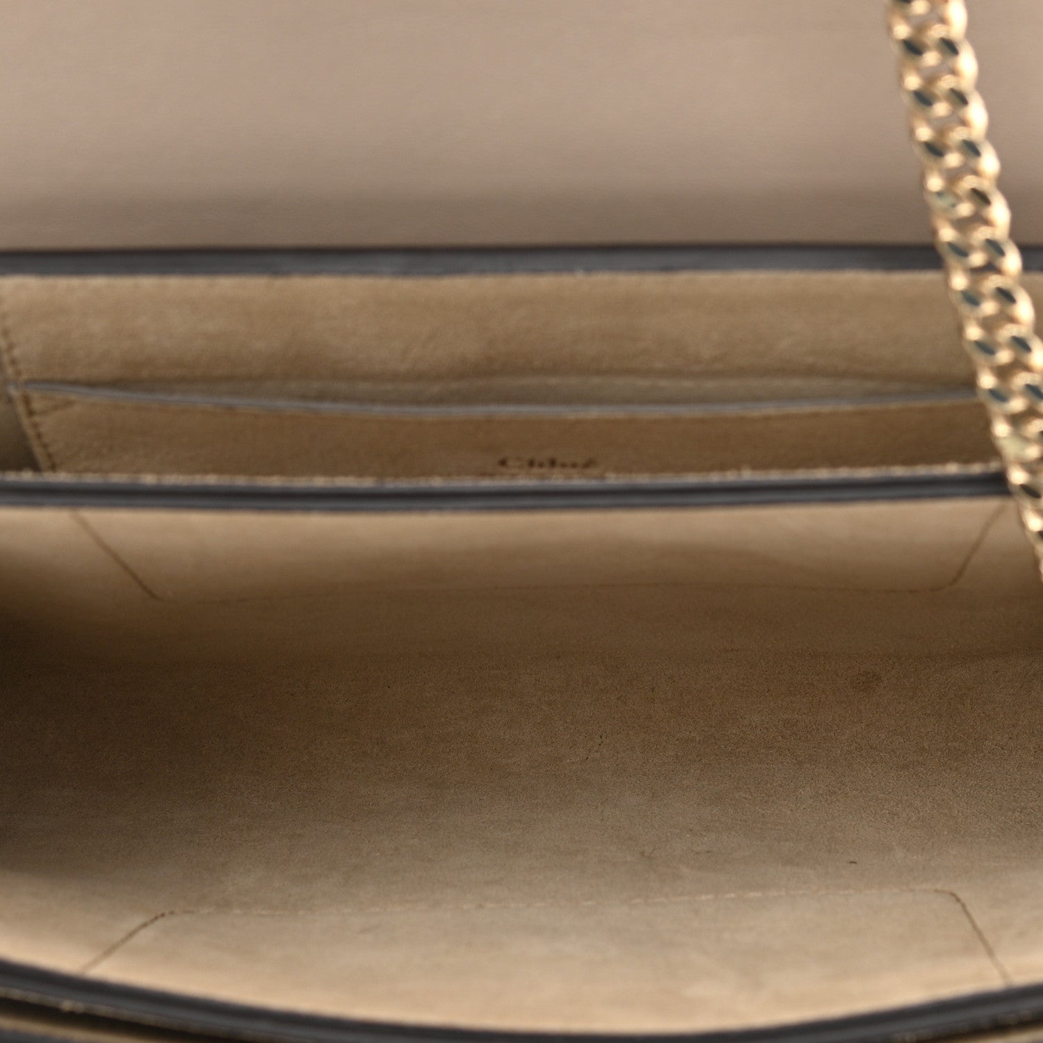 Chloe Suede Calfskin Small Faye Shoulder Bag Motty Grey 5 of 12