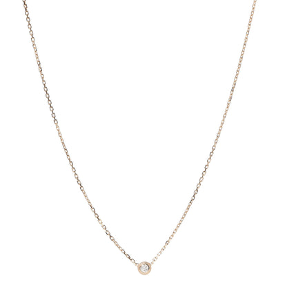 Cartier 18K Pink Gold Diamond XS D'Amour Pendant Necklace 1 of 5