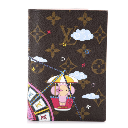 Louis Vuitton Monogram 2020 Christmas Animation Big Wheel Passport Cover Rose Ballerine 1 of 10