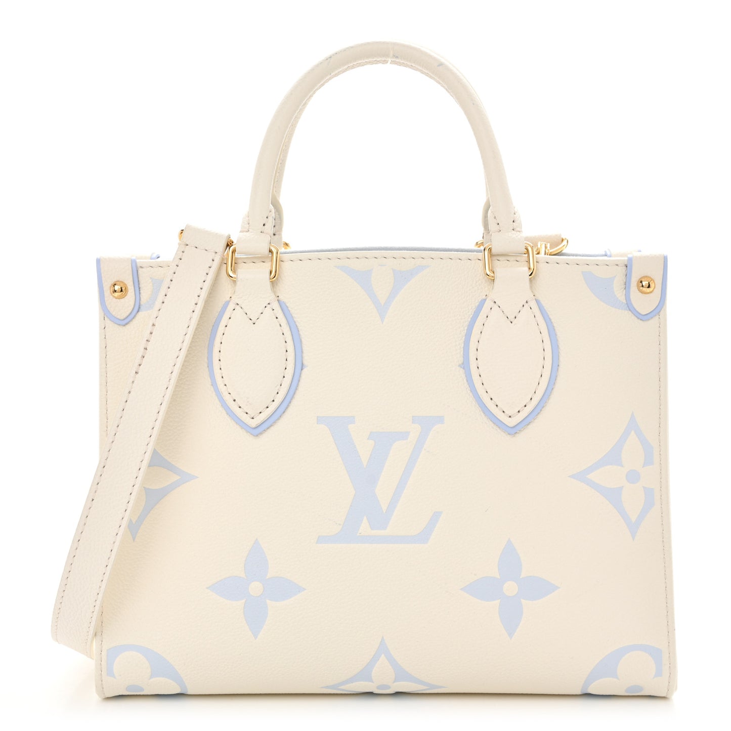 Empreinte Monogram Giant Onthego PM Latte Candy Blue