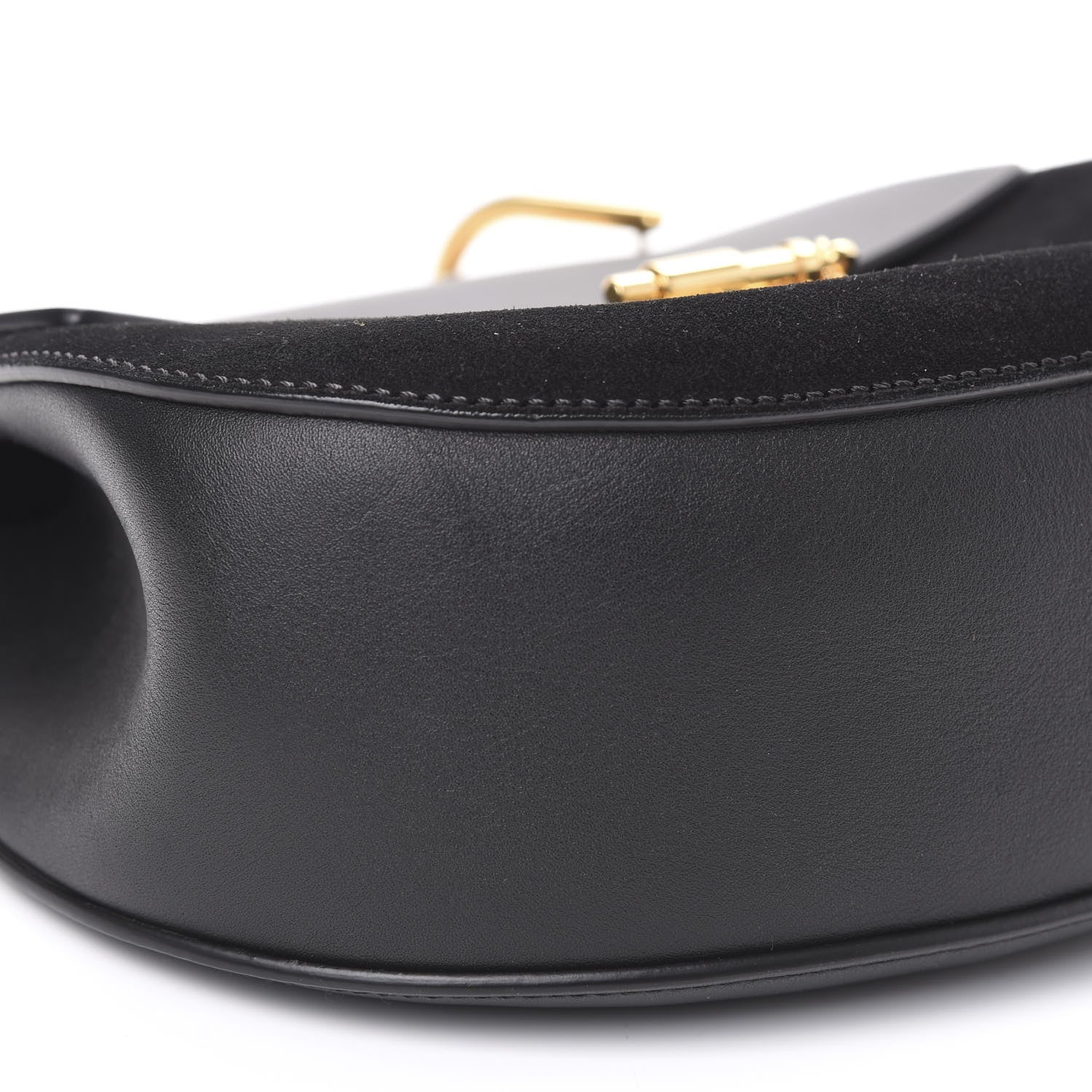 Chloe Suede Calfskin Mini Drew Shoulder Bag Black 8 of 10
