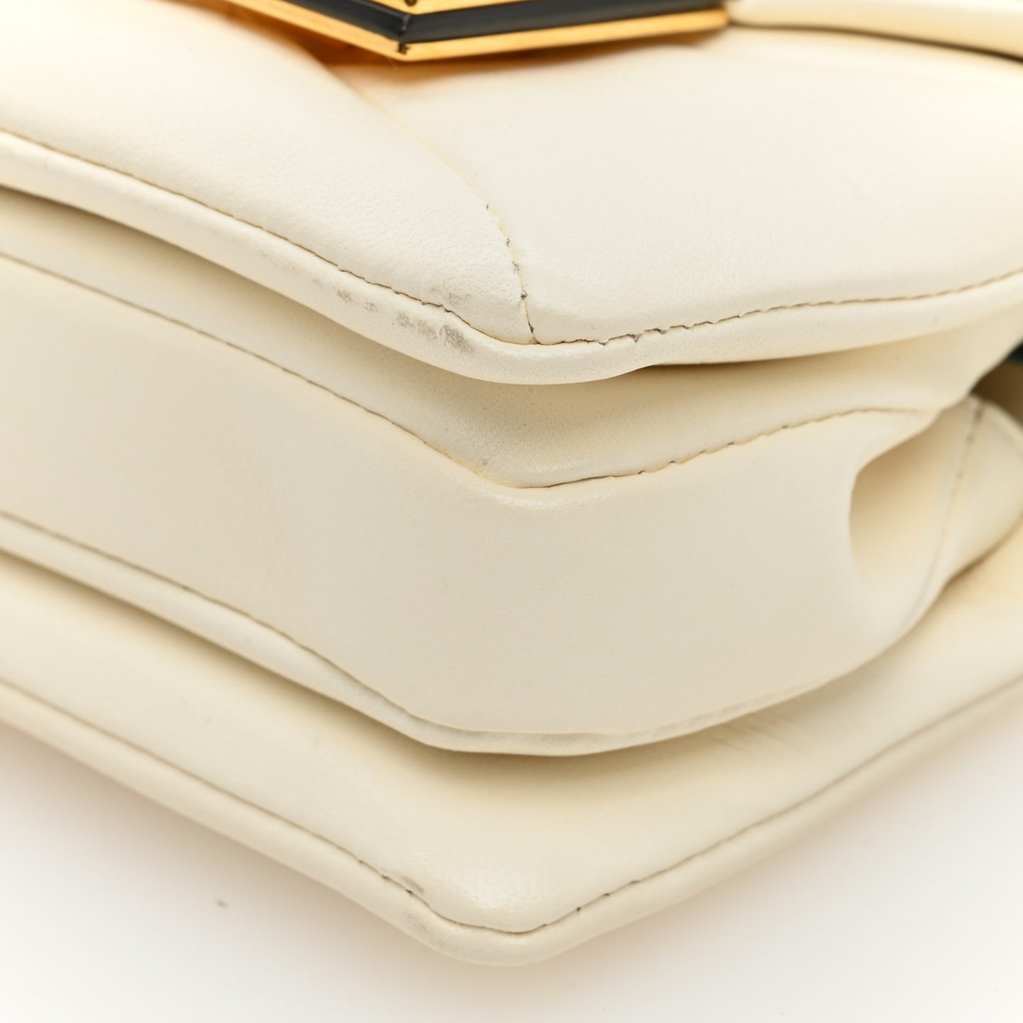 Nappa Micro One Stud Chain Bag Ivory