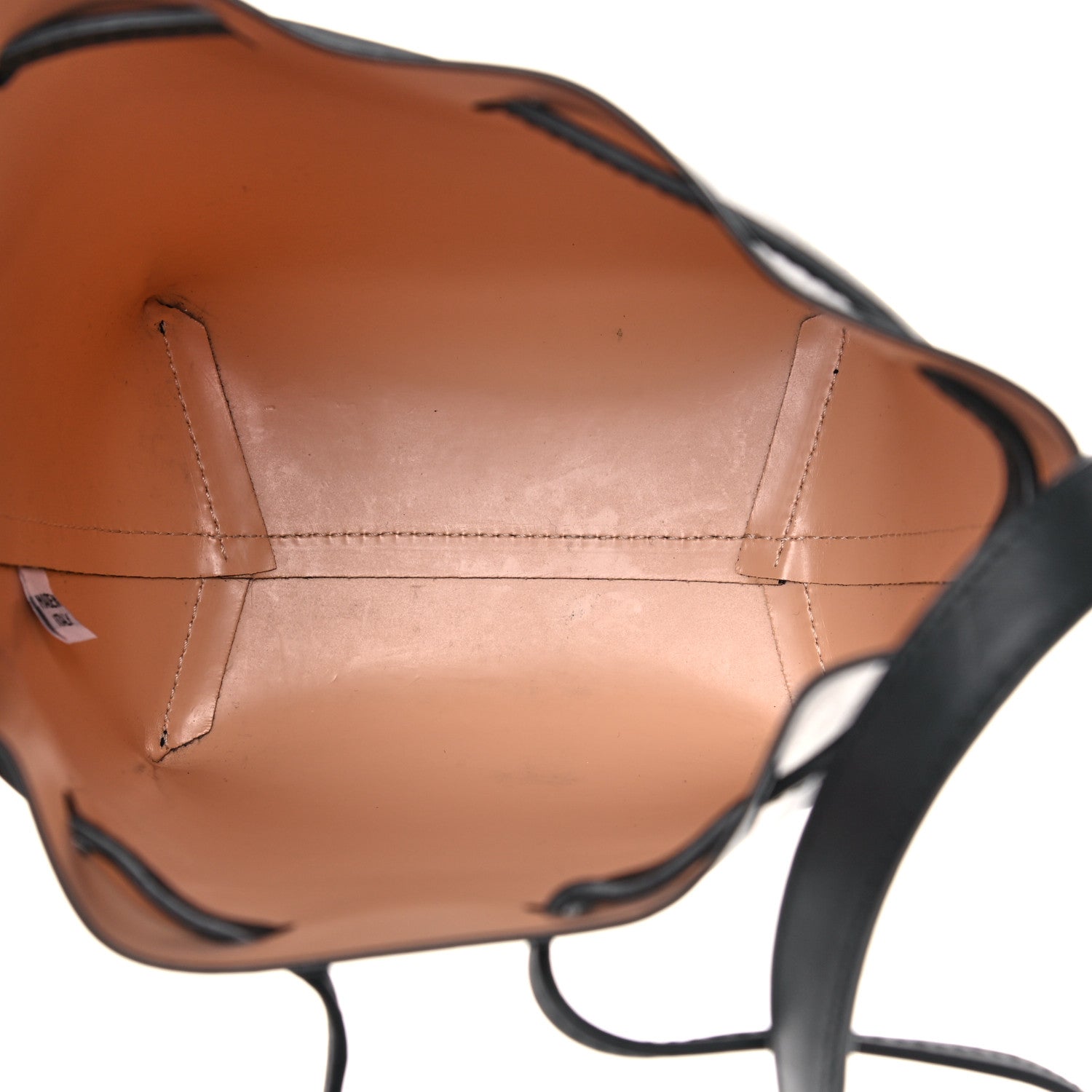 Mansur Gavriel Calfskin Mini Bucket Bag Black Ballerina 5 of 14