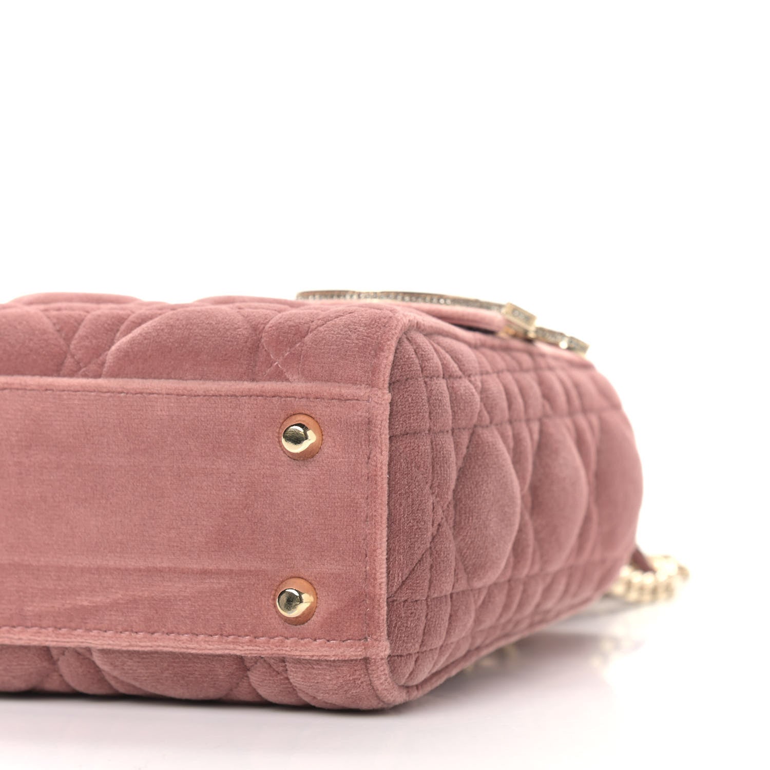 Christian Dior Velvet Mini Lady Dior Pink 9 of 9