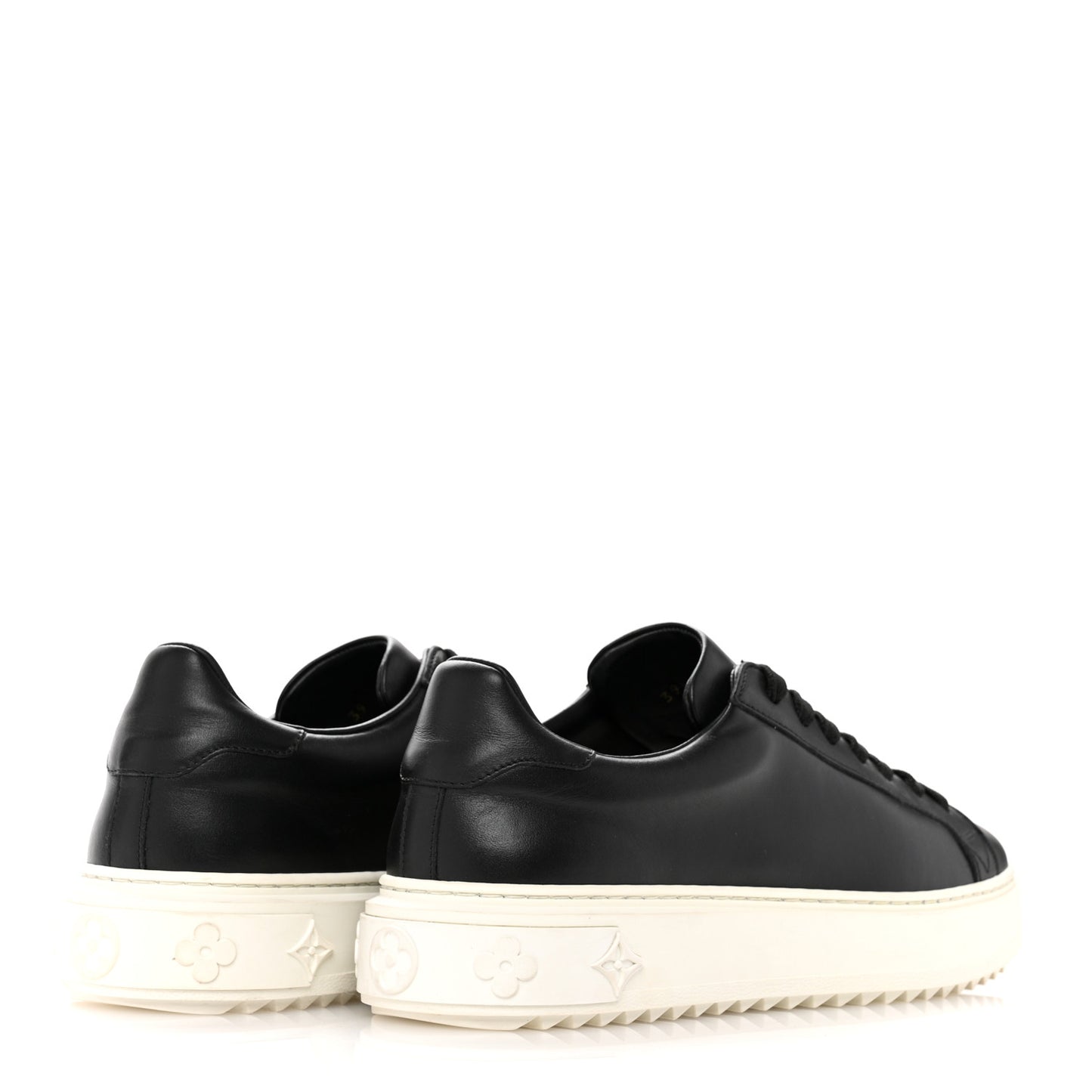 Calfskin Time Out Sneakers 39 Black