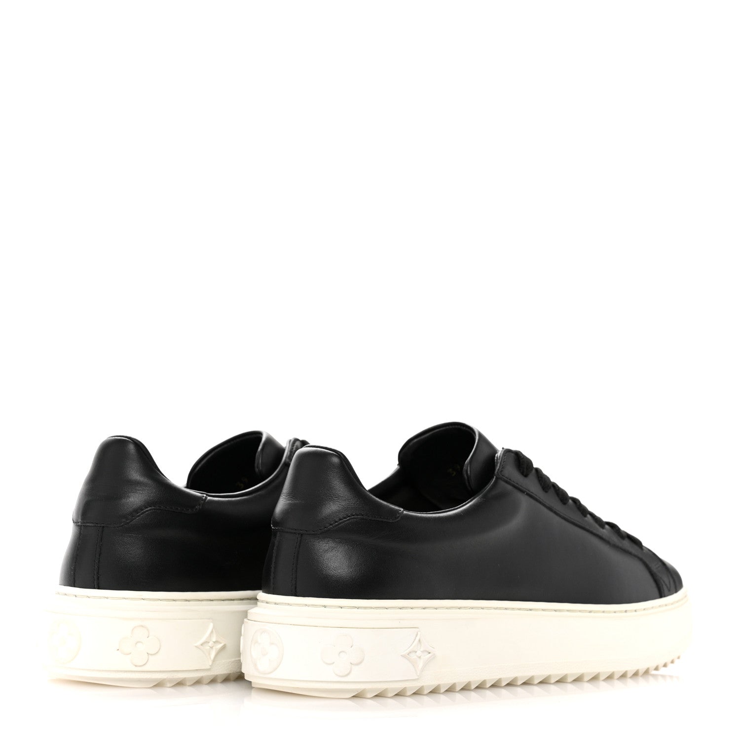 Louis Vuitton Calfskin Time Out Sneakers 39 Black 5 of 12