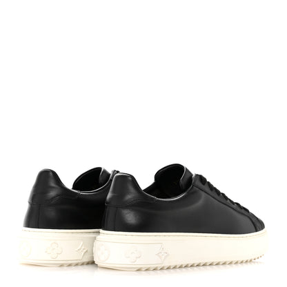 Louis Vuitton Calfskin Time Out Sneakers 39 Black 5 of 12