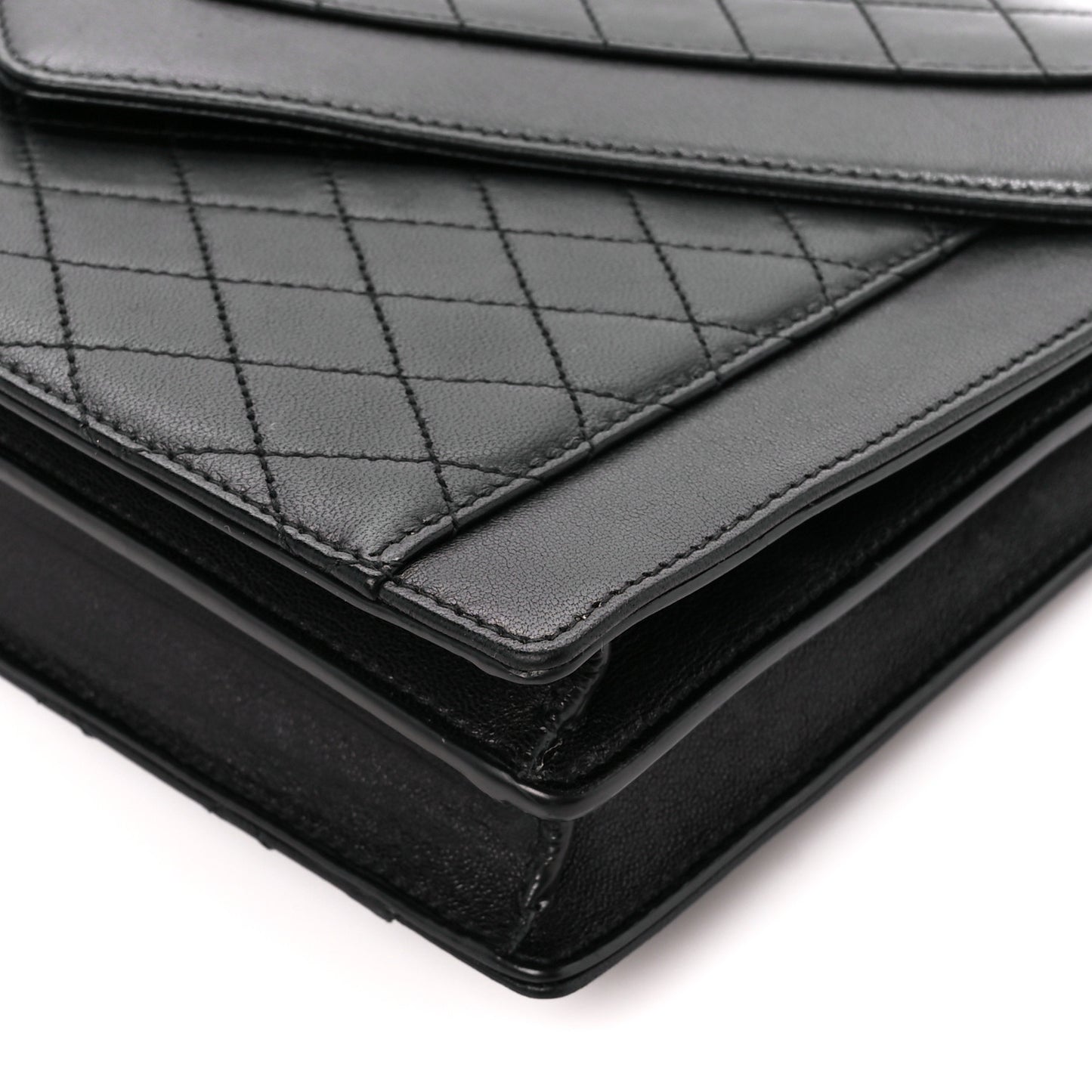 Lambskin Quilted Mini Gaby Satchel Black