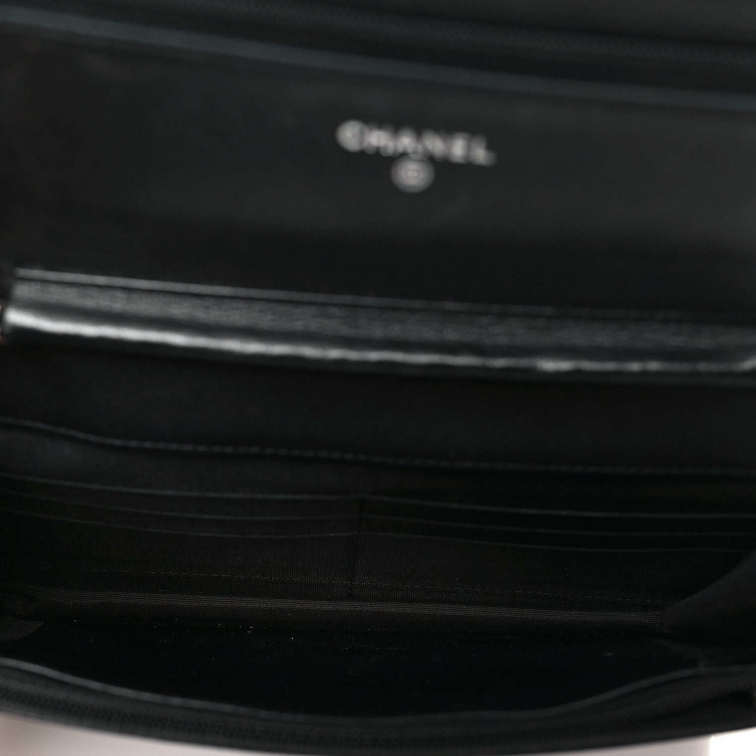 Chanel Caviar Timeless CC Wallet On Chain WOC Black 5 of 11
