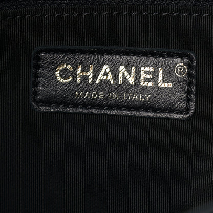 Chanel Grained Calfskin Chevron Stitched Medium Chic Top Handle Flap Black 6 of 12